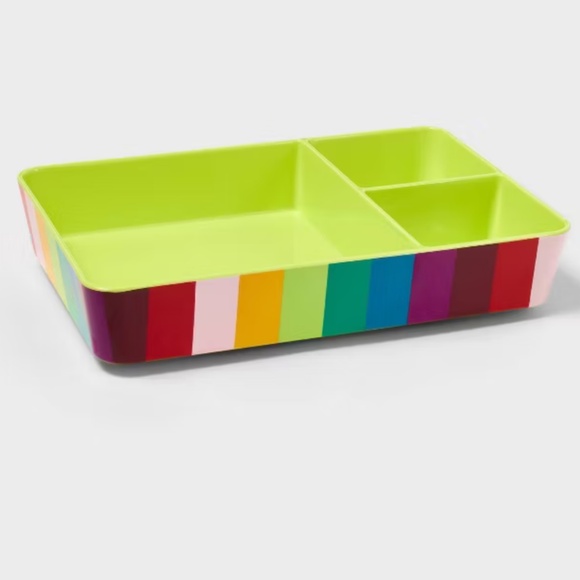 2PC-Bundle: Tabitha Brown Snack Trays 1-1PC Snack Tray And 1-3PC Snack Tray Set - Picture 9 of 14